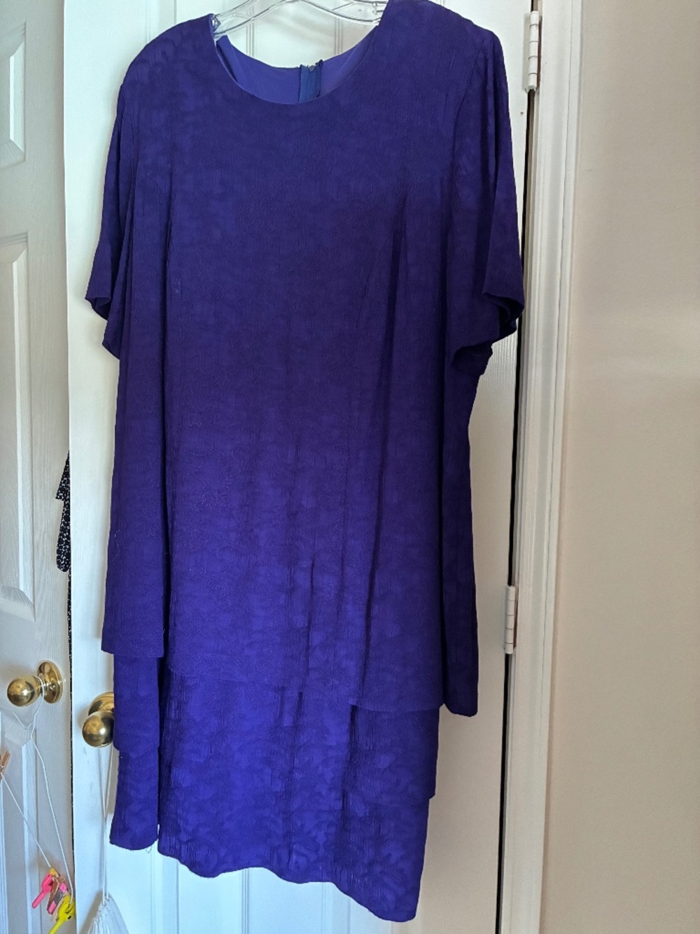 Dark purple dress plus size 1X